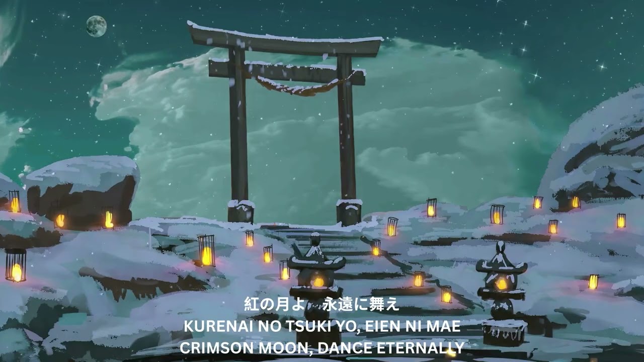 Kurenai no Tsuki Noboru - Romanij + English - Japanese Noh Opera Rap Fusion Goes VIRAL