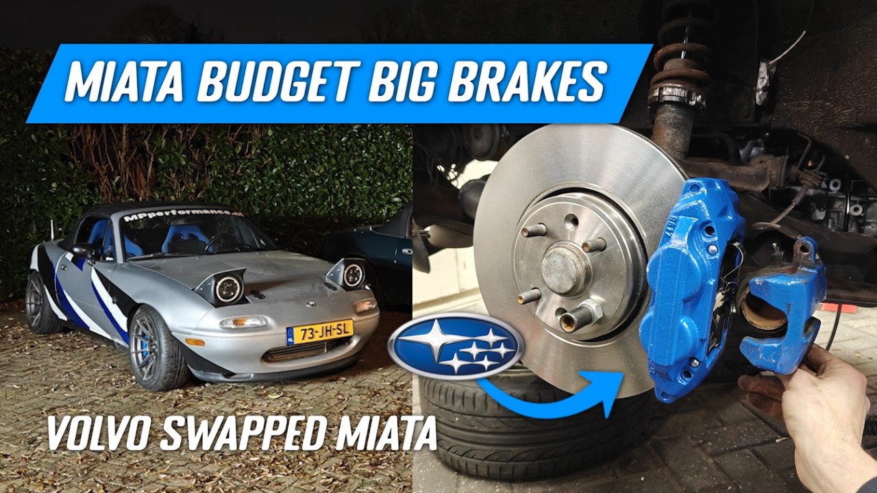 Бюджетные усиленные тормоза для Miata с 5-цилиндровым двигателем!