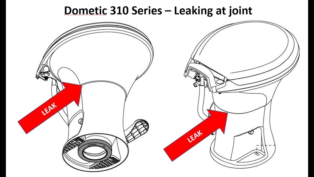 Dometic Toilet Pedestal to Bowl Leak Repair Kit