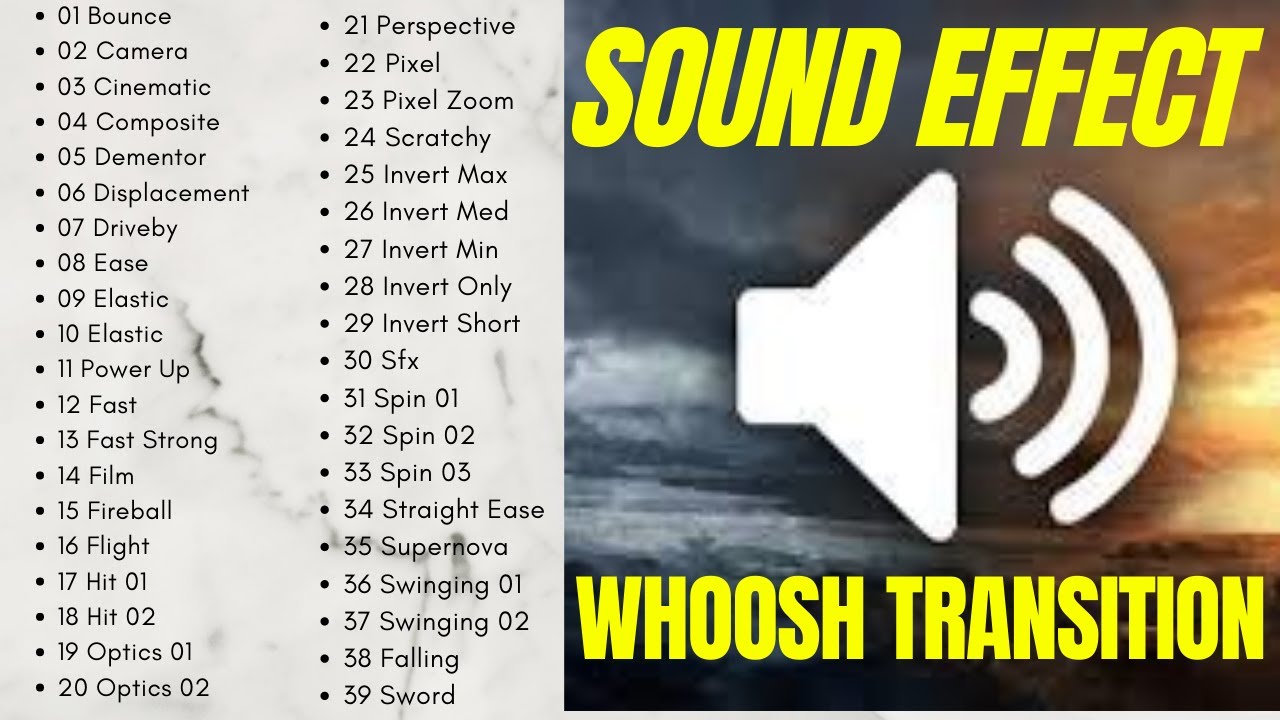 Whoosh Transition Sound Effect I Paling Banyak Digunakan 2020 I +Link Download Free
