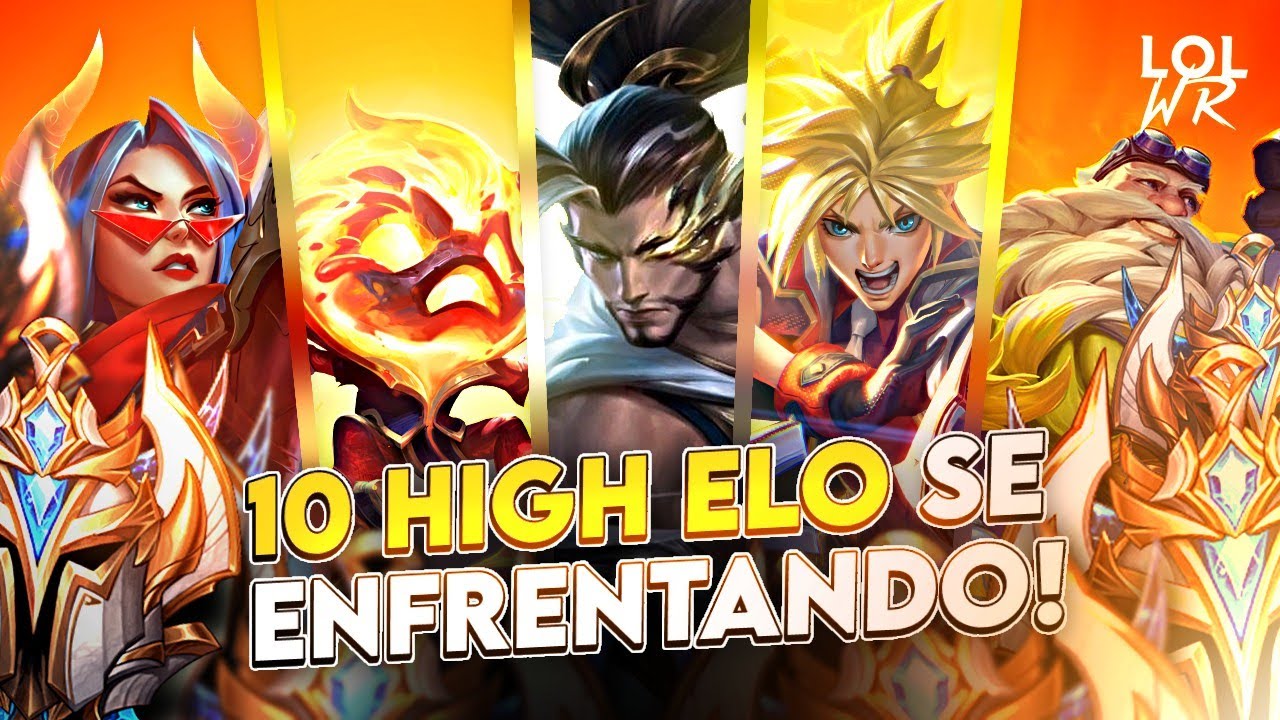 10 JOGADORES HIGH ELO SE ENFRENTAM EM UMA PARTIDA COMPETITIVA COM COMUNICAÇÃO! | LoL Wild Rift