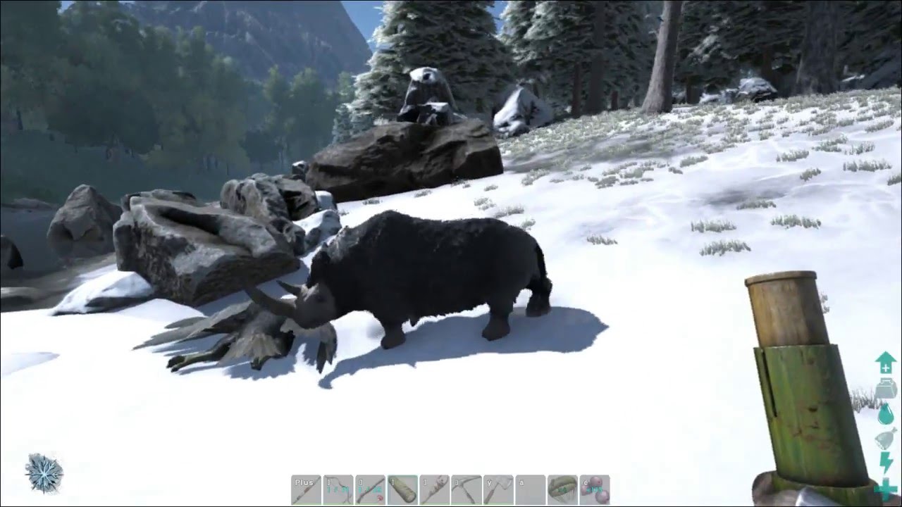 ARK Survival Evolved:  Taming Woolly Rhinoceros CZ