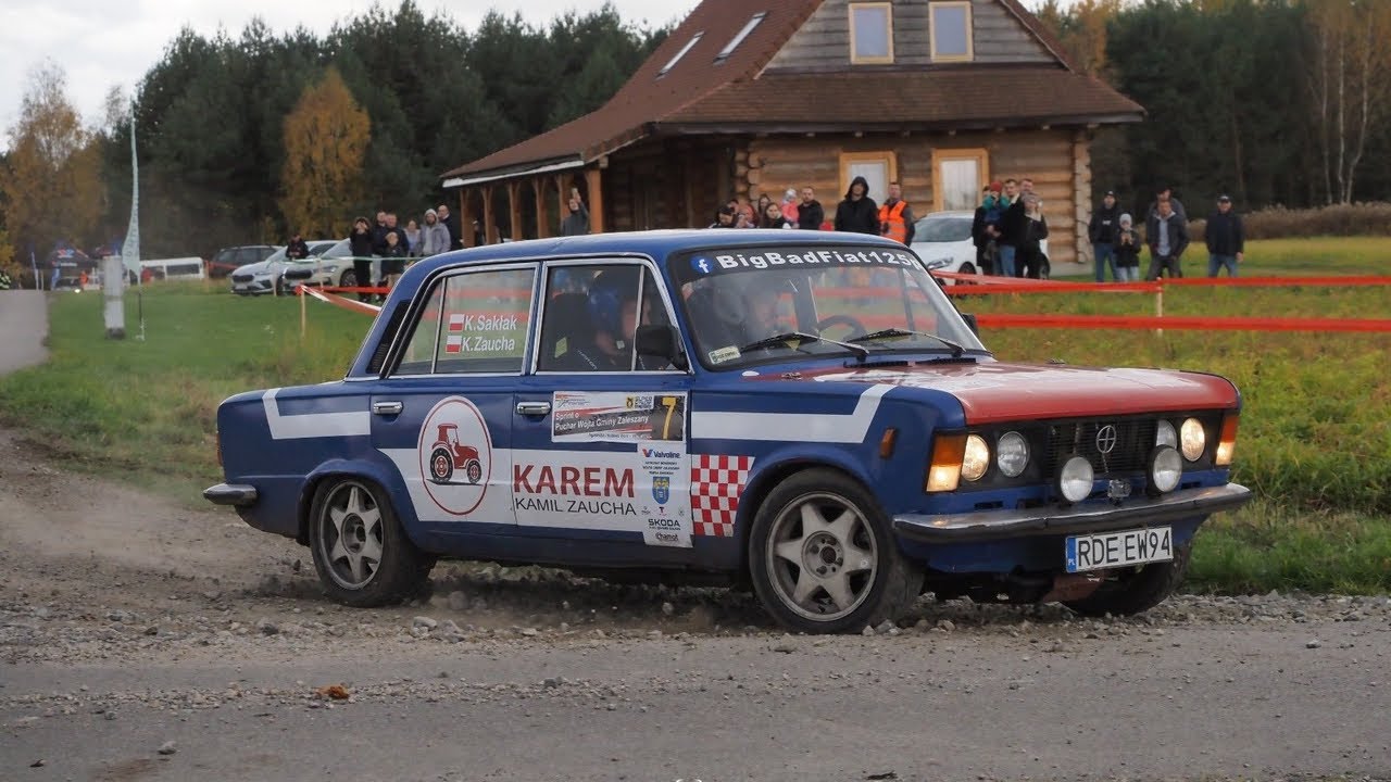 Sprint o Puchar Wójta Gminy Zaleszany - Fiat 125p 1.8is K. Sakłak K. Zaucha Big Bad Fiat Project