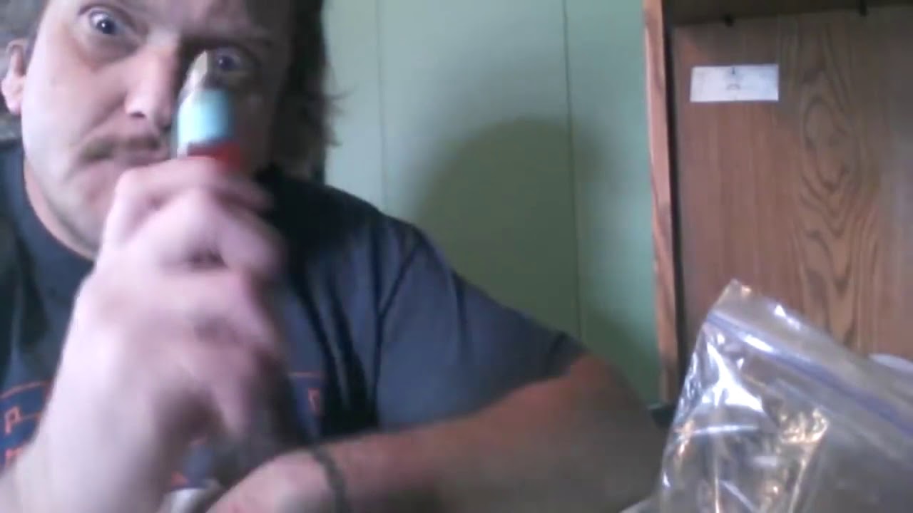 Brave man vapes Carolina Reaper and...