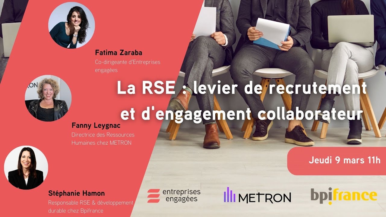 La RSE : levier de recrutement et d'engagement collaborateur