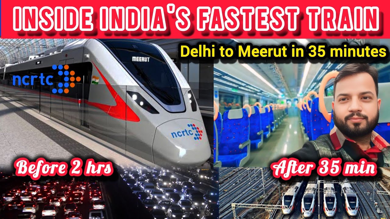 Delhi-Meerut RRTS Journey | Anand Vihar to Meerut South in 35 min | Inside India's Fastest Train |
