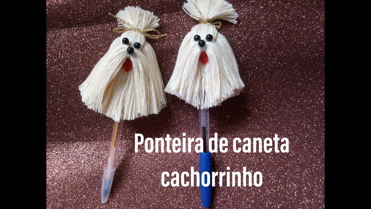 Ponteira de caneta cachorrinho