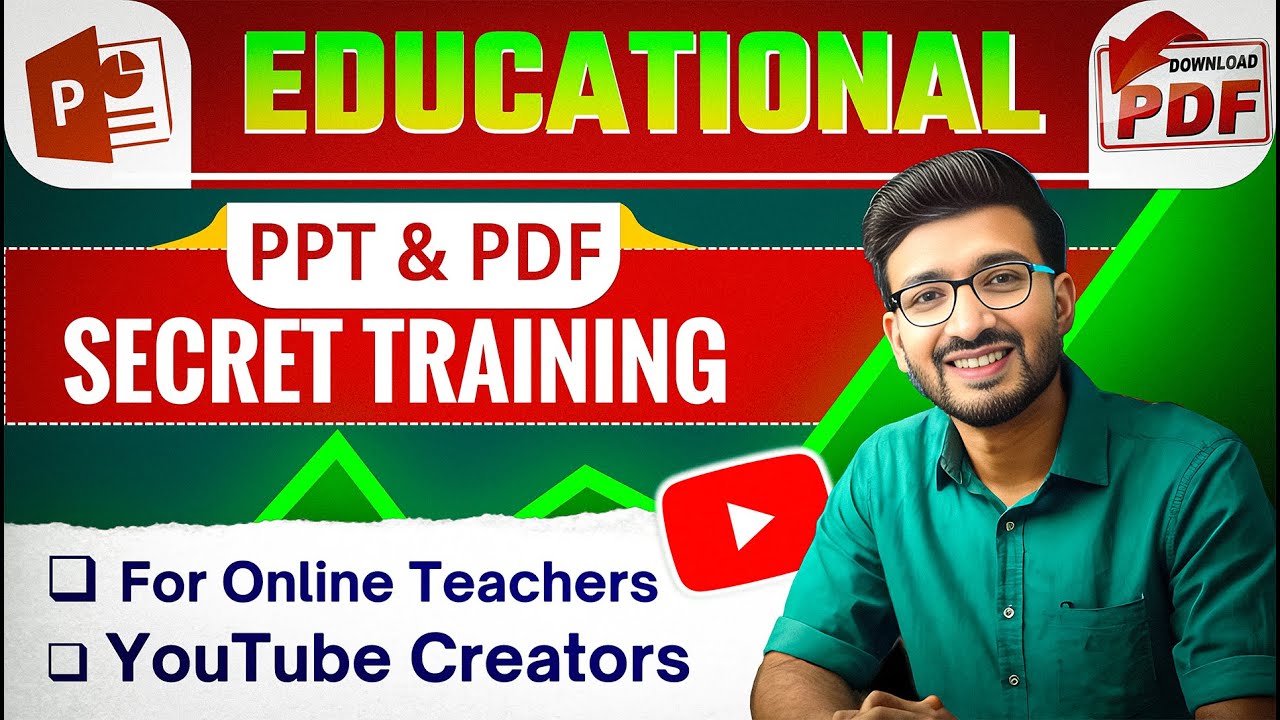 Best PowerPoint Training For Online Teaching || PPT for Educational YouTube Channel