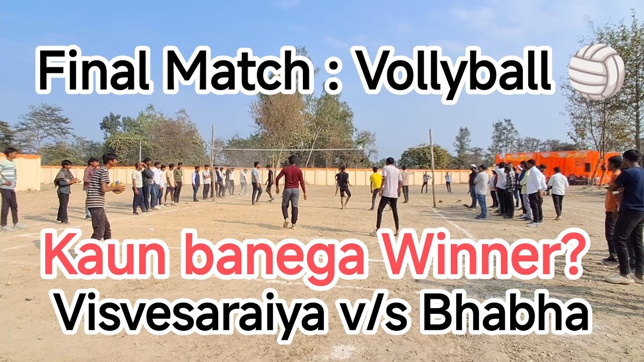 Vollyball Final Match : Bhabha House v/s Visvesaraiya House // Kaun banega winner🏆? #collegesports