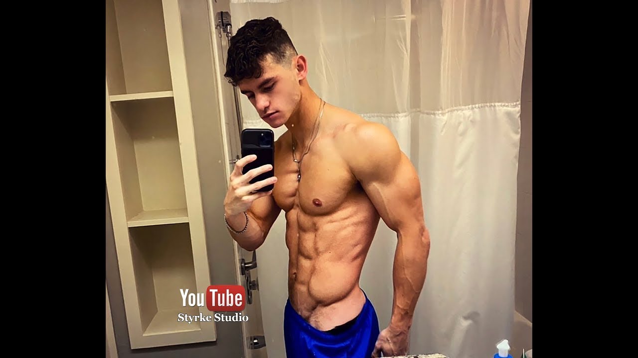 Shredded Fitness Model Body Physique Update Flex Matt Caron Styrke Studio