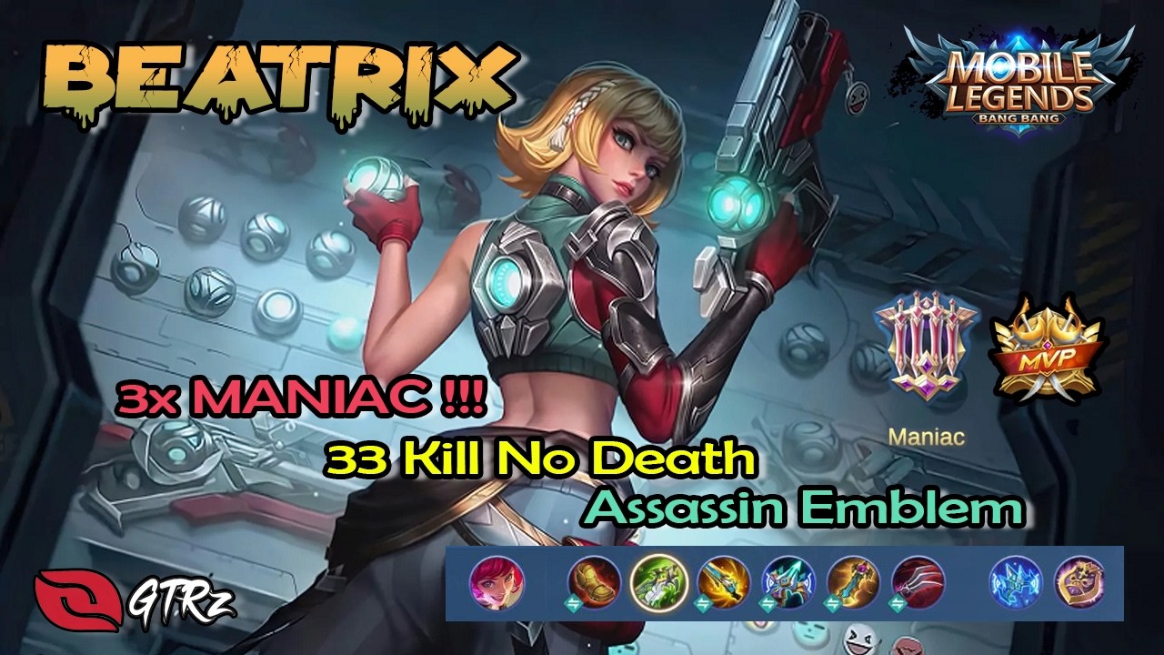 Beatrix 3x Maniac !! Insane Damage & Full Teamfight Domination | Damage Nggak Masuk Akal !!! - MLBB