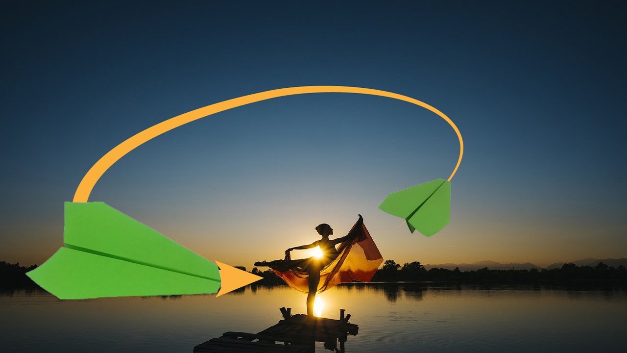 Como Hacer un Avión de Papel BOOMERANG que Vuela GENIAL - Origami planeador