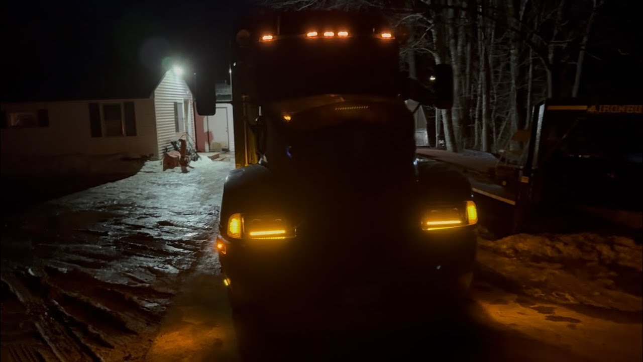 Fixing some light wiring on the Kenworth T 600