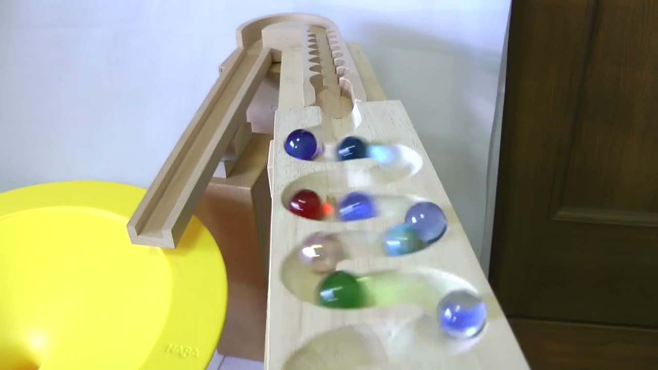 ★Marble Run ASMR 2026-1/23Wooden Slope HABA Large Circle