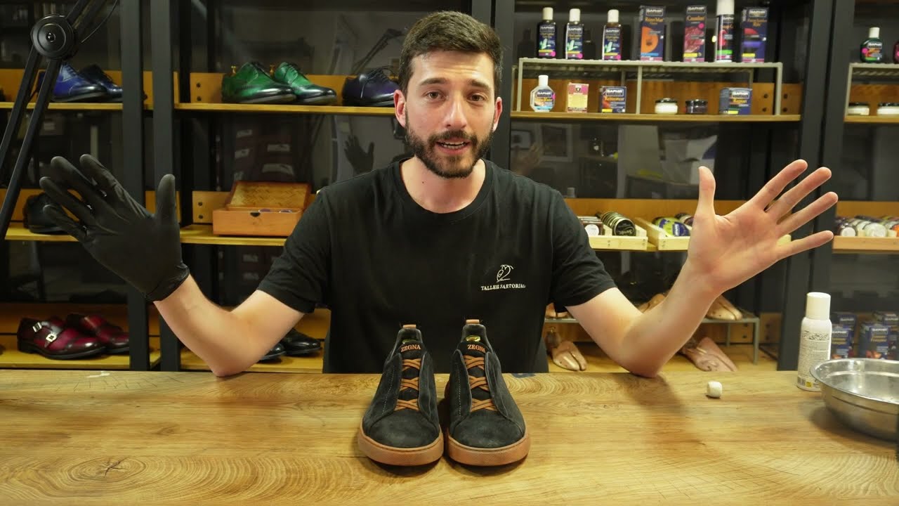 Así se limpian unas zapatillas de gamuza | Limpieza profunda y resultados increíbles