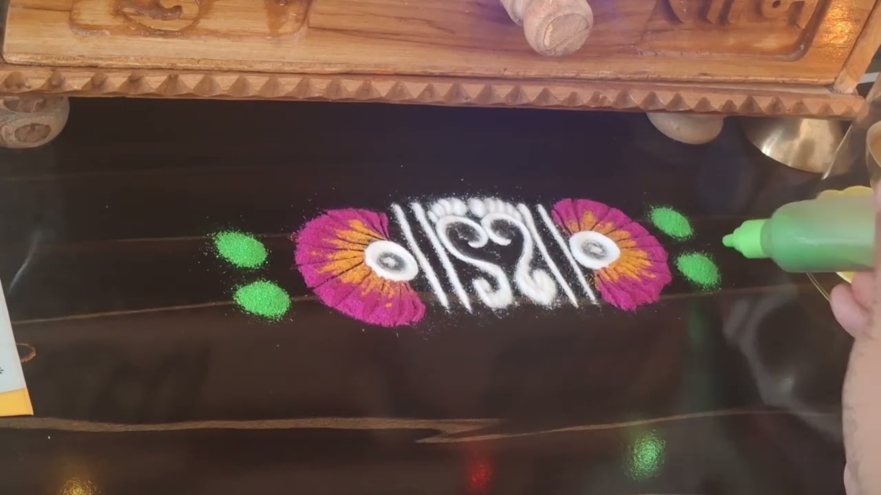 ## simple rangoli....श्री स्वामी समर्थ 🙏🌺