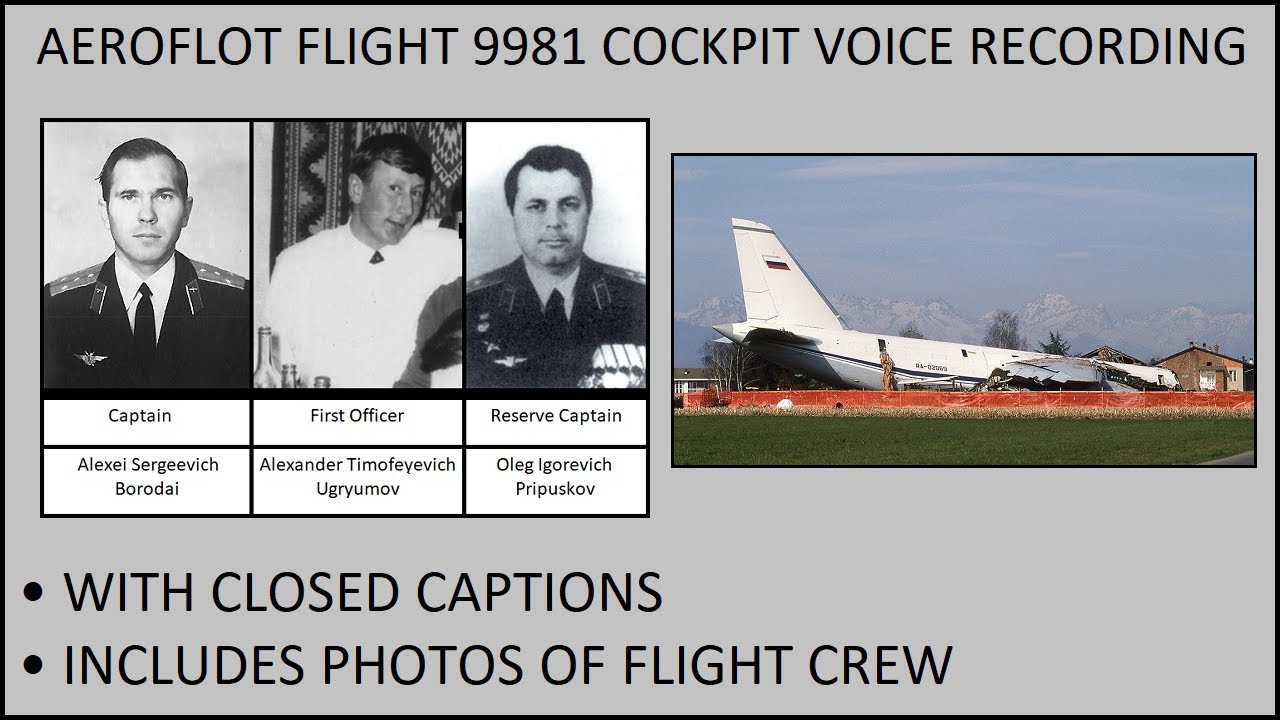 CVR - Aeroflot Flight 9981