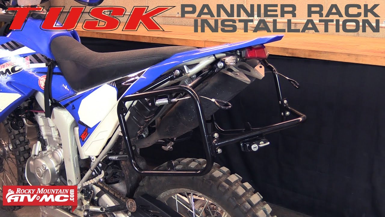 Yamaha WR250R Tusk Pannier Rack Installation
