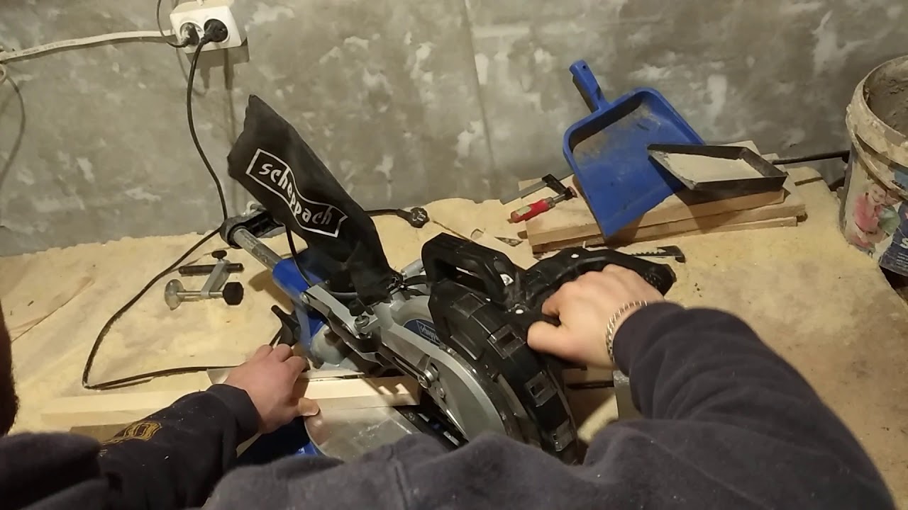 Обзор торцовочно-витяжної пили Scheppach HM216