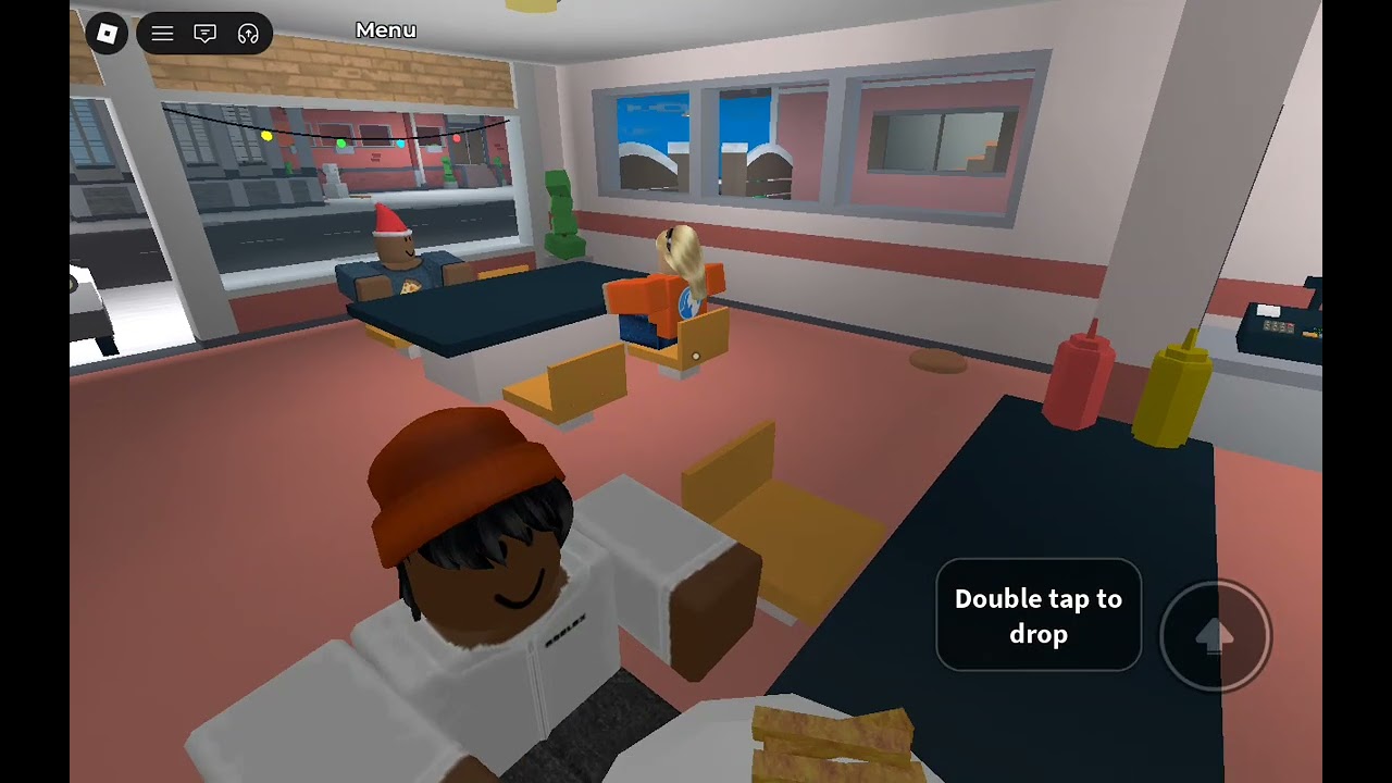 At the hamburger restaurant again 
