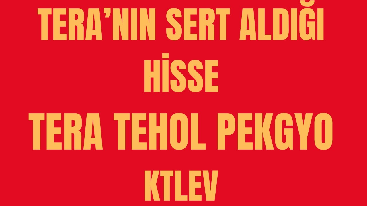 TERA YATIRIMIN SERT TOPLADIĞI HİSSE