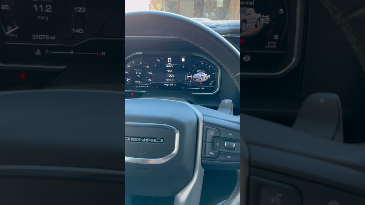 How to reset the oil change light on a 2022 GMC Sierra 