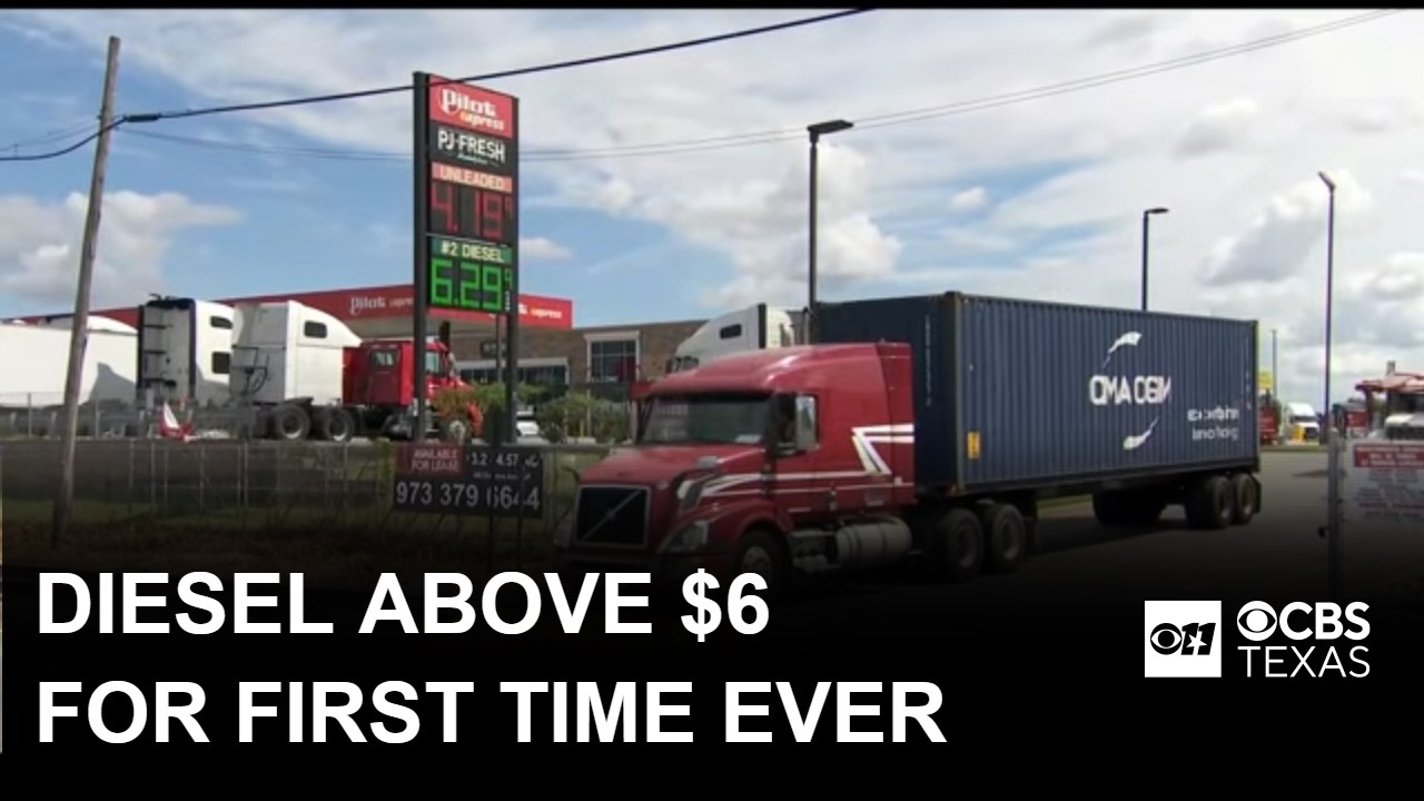 Diesel prices surpass $6 a gallon for first time in history