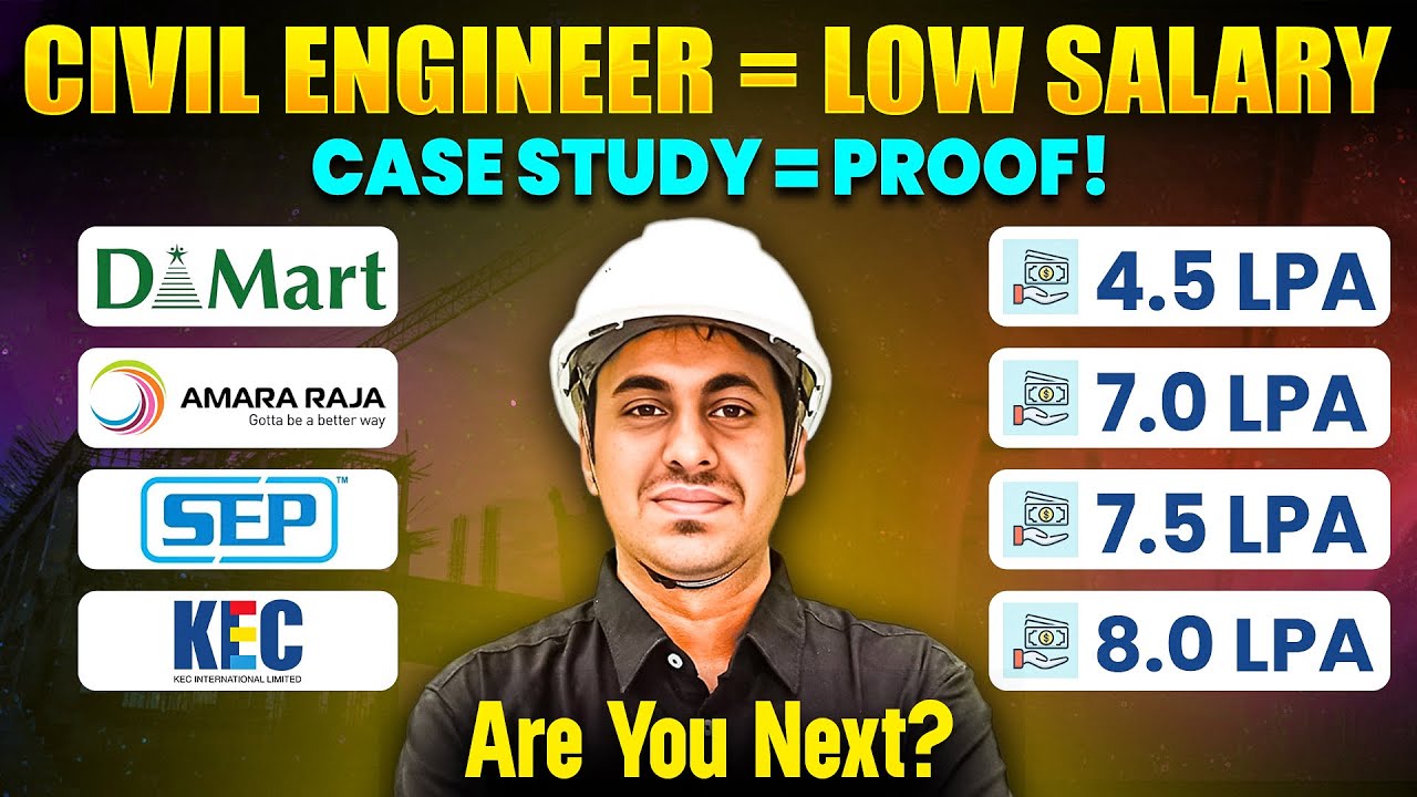Why Civil Engineers Earn Less? 😱 Real Case Study & Salary Proof