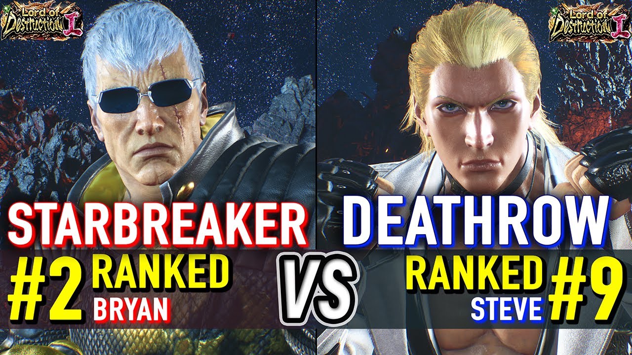 T8 🔥 STARBREAKER (#2 Ranked Bryan) vs DEATHROW (#9 Ranked Steve) 🔥 Tekken 8 High Level Gameplay