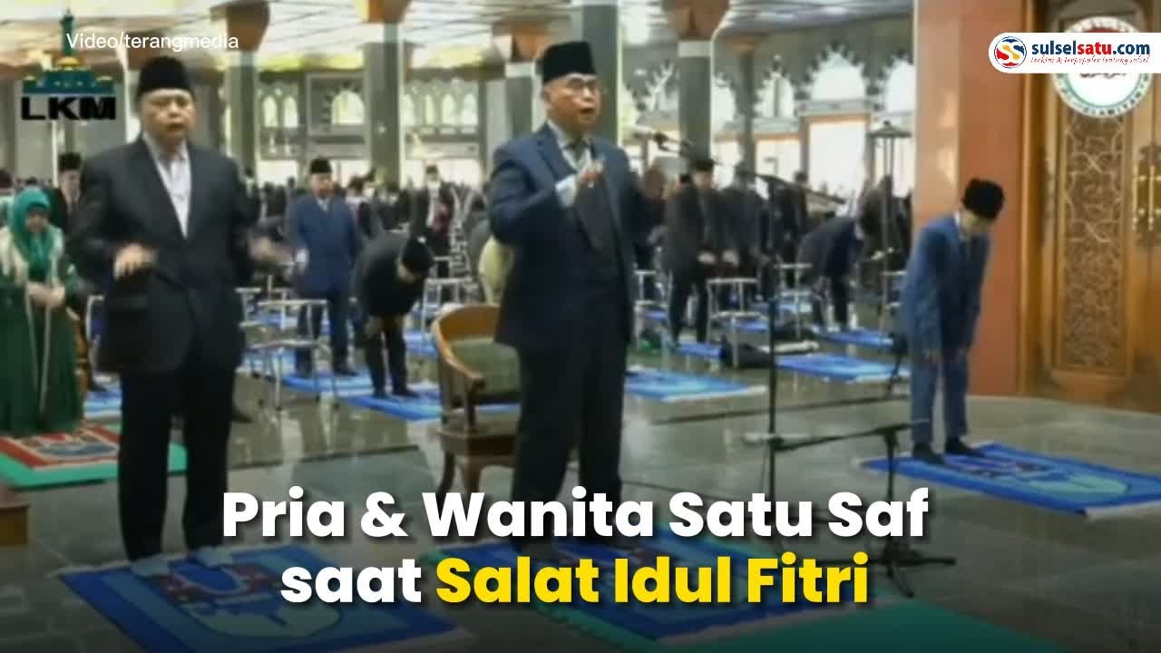 Viral, Pria & Wanita Satu Saf saat Salat Idul Fitri di Pondok Pesantren Al-Zaytun