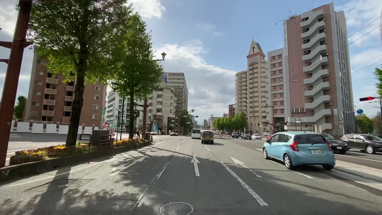 熊本駅から　益城熊本空港ICへの道