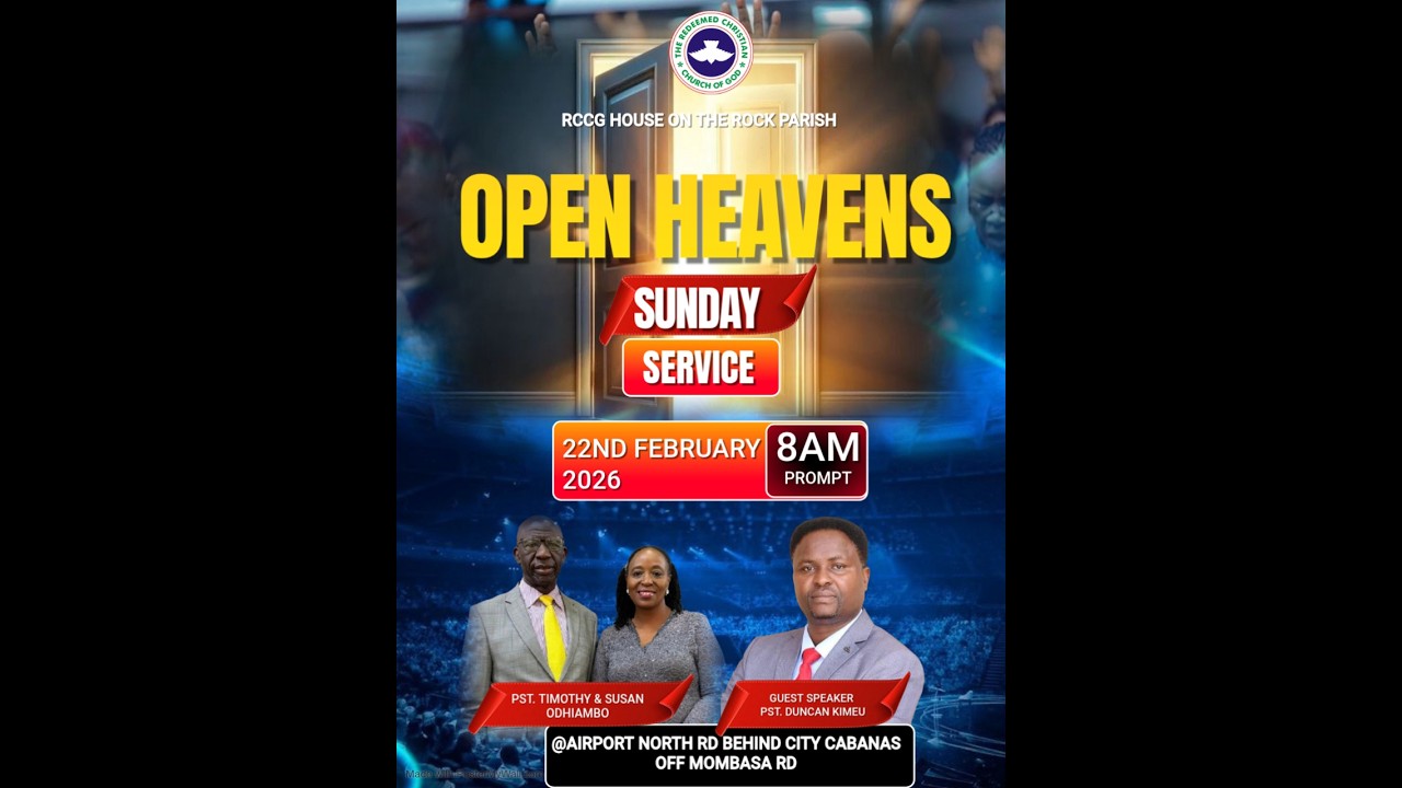 OPEN HEAVEN SUNDAY SERVICE  || 22/2/2026 || RCCG HOUSE ON THE ROCK PARISH  NAIROBI #rccg #church