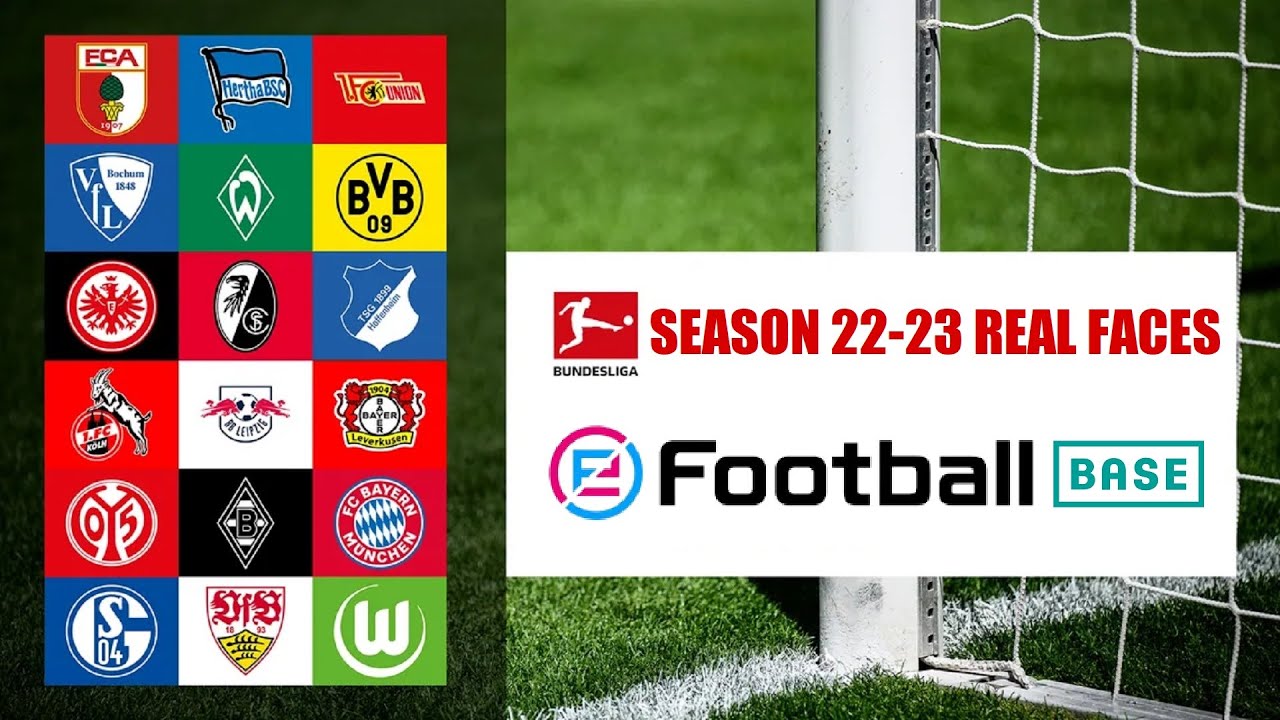 BUNDESLIGA SEASON 22/23 PLAYERS REAL FACES