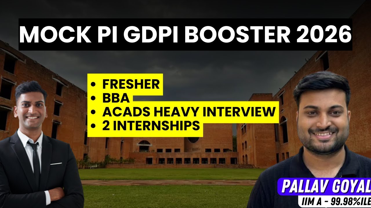 BBA FRESHER MOCK INTERVIEW - ACADS HEAVY | USE HEADPHONES