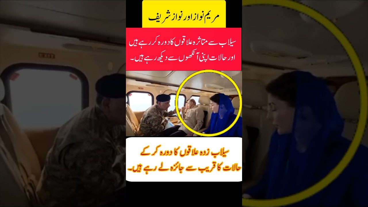 Flood Relief Visit,#shorts #trendingshorts #viralshorts #NawazSharif #MaryamNawaz #FloodRelief