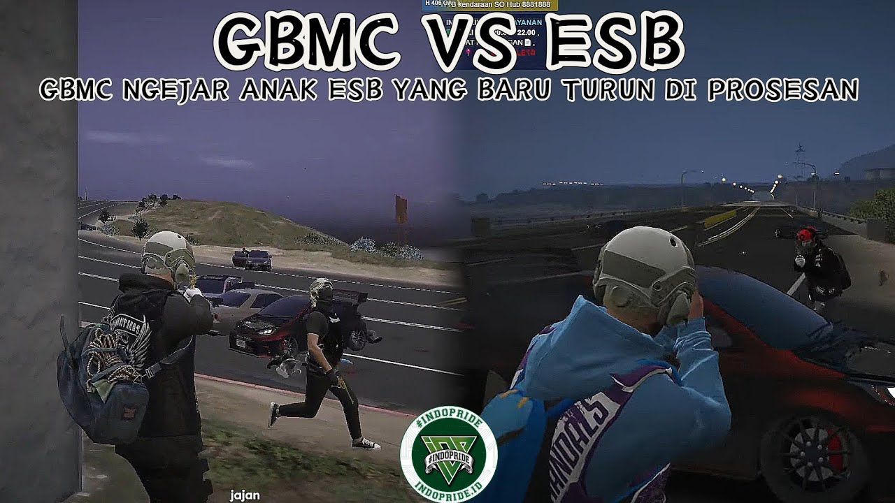 GBMC VS ESB| GBMC NGEJAR ANAK ESB YANG BARU TURUN DI PROSESAN| #indopriderp #gbmc #esb 