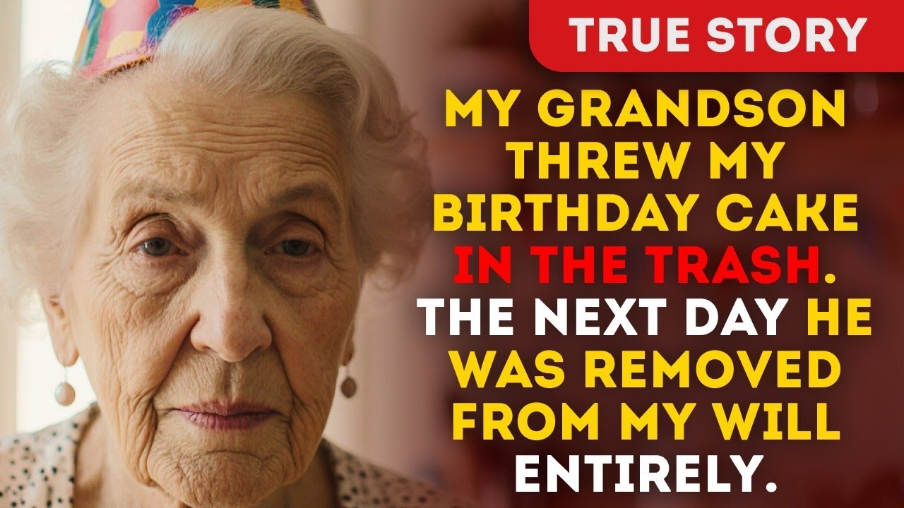 My Grandson Threw My Birthday Cake In The Trash. The Next Day He Was Removed From My Will Entirely.