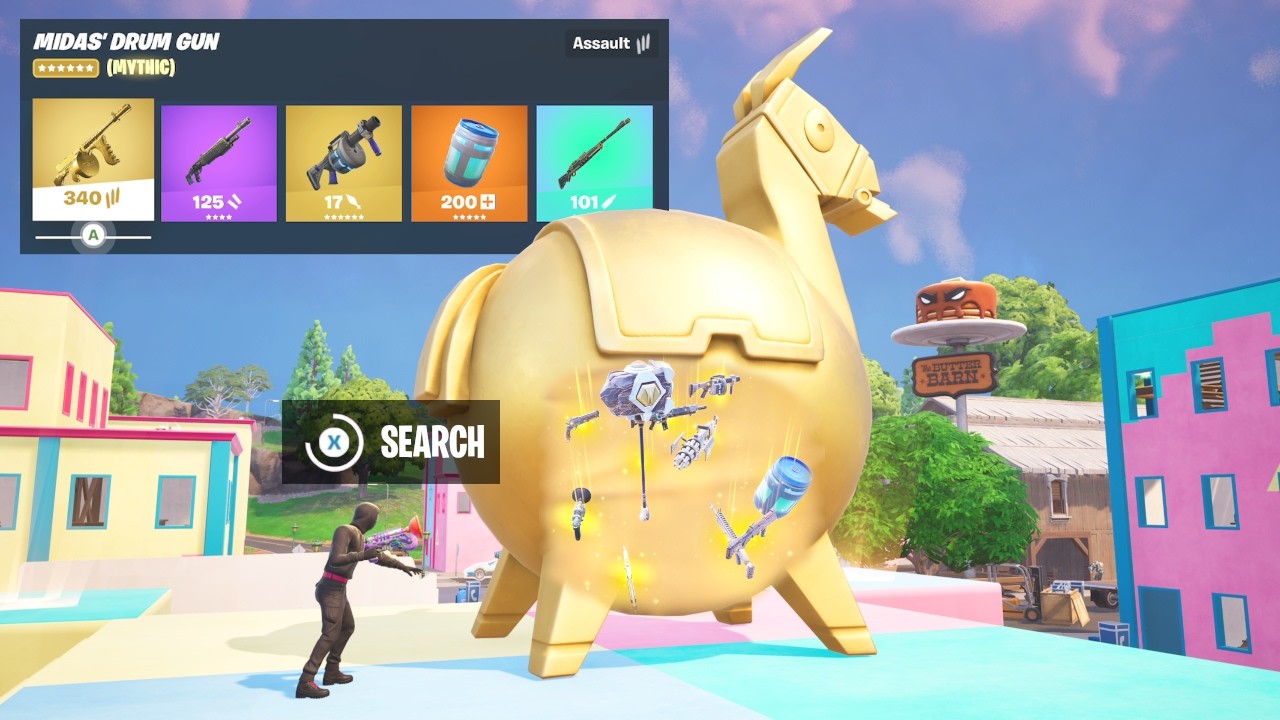 Испытание Mythic Llama Only в Fortnite Reload