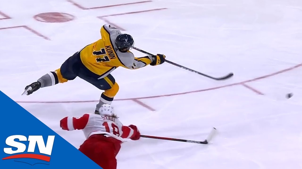 Red Wings Botch Line Change Leading To Luke Kunin Scoring