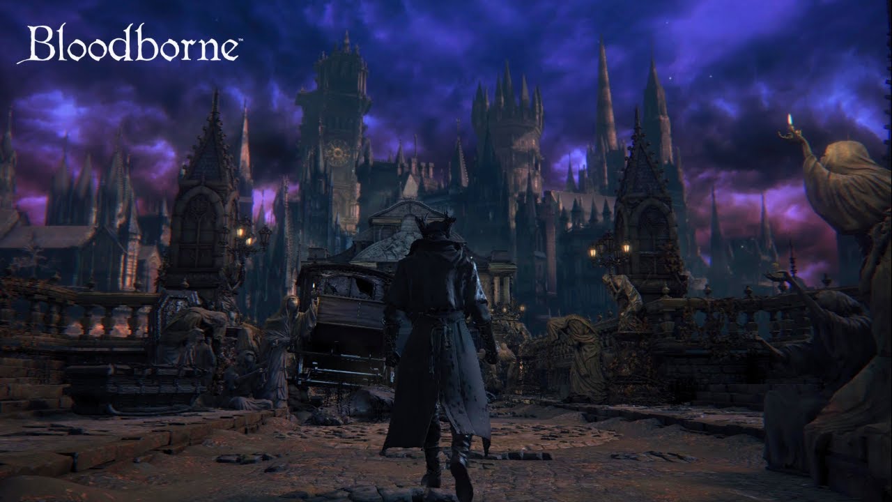 [4K] Scenic Walk in Victorian Gothic Yharnam | Bloodborne Ambience
