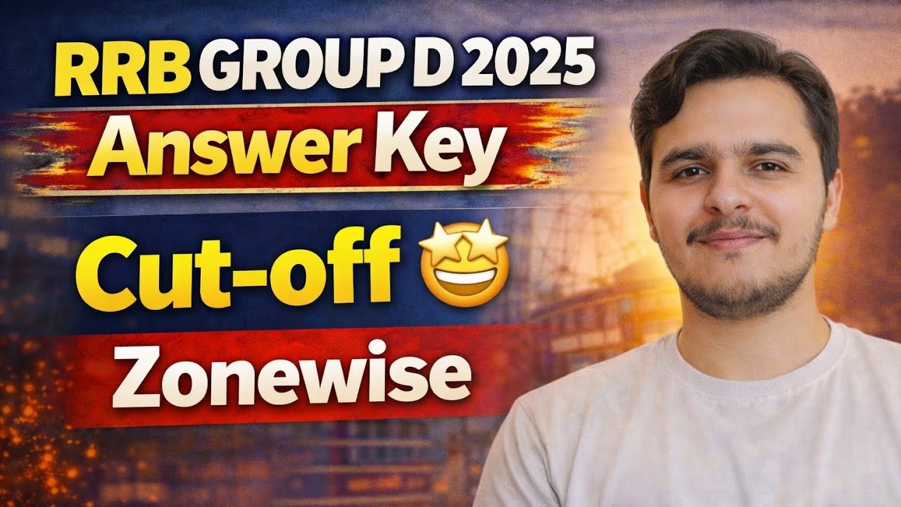 RRB Group-D Answer Key & Zonewise Cut-off 🤩 Group-D expected Cut-off 2026 