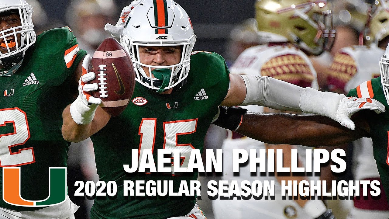 Jaelan Phillips 2020 Regular Season Highlights | Miami DL