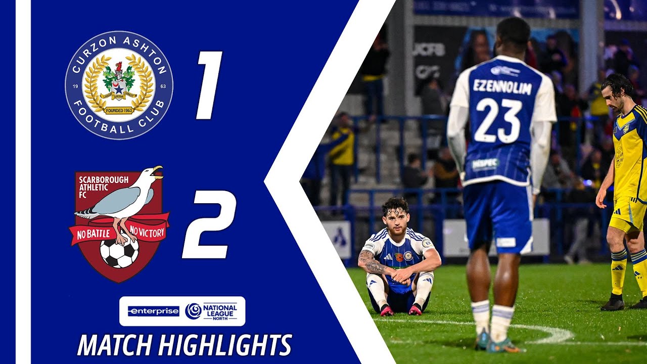 Лучшие моменты | Керзон Эштон 1-2 Скарборо Атлетик | Enterprise National League North
