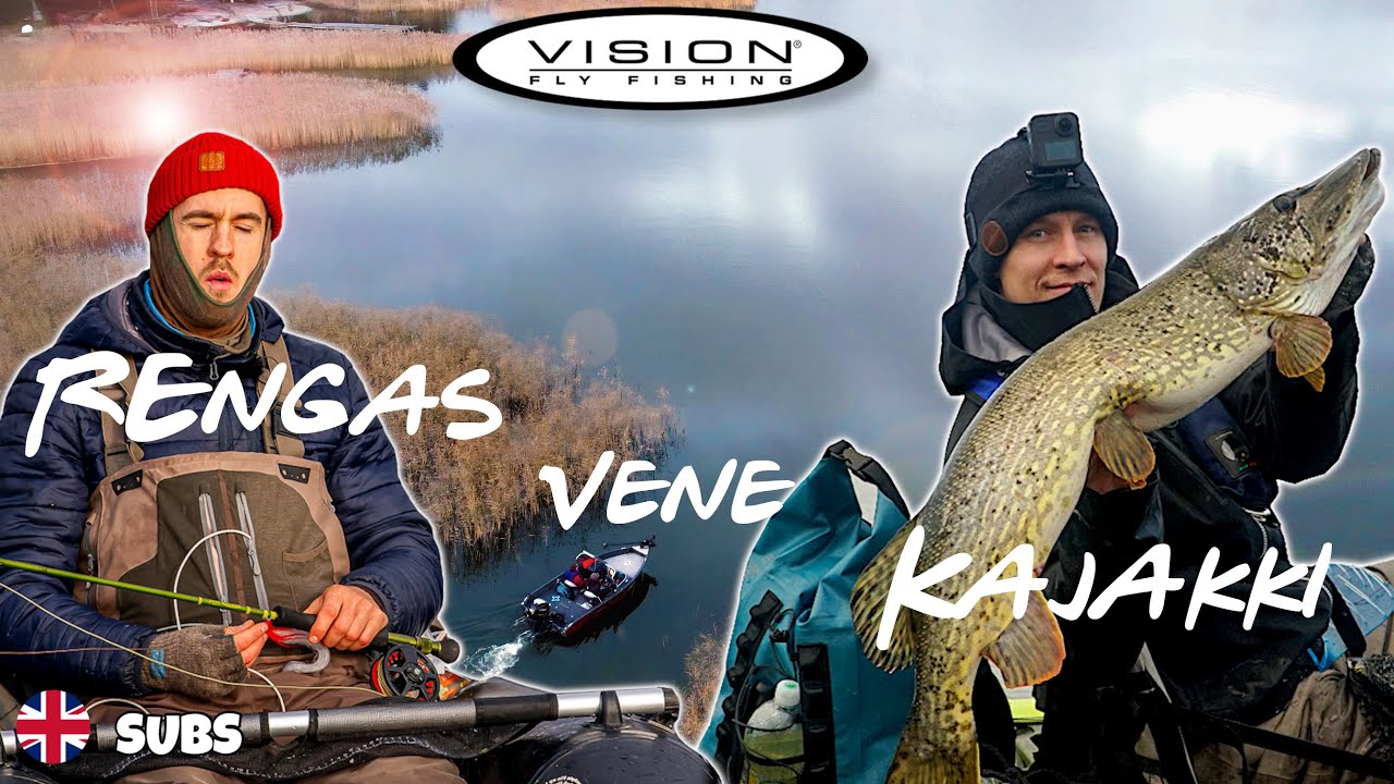 Loppusyksyn haukimähinät Feat Vision fly fishing friends & family