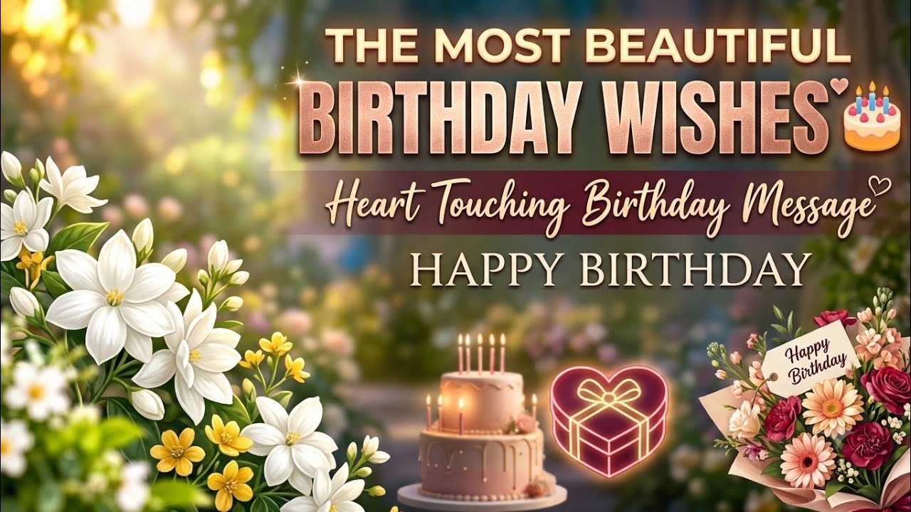 Beautiful Birthday Wishes 🎂✨ | Heart Touching Birthday Messages | Happy Birthday To You
