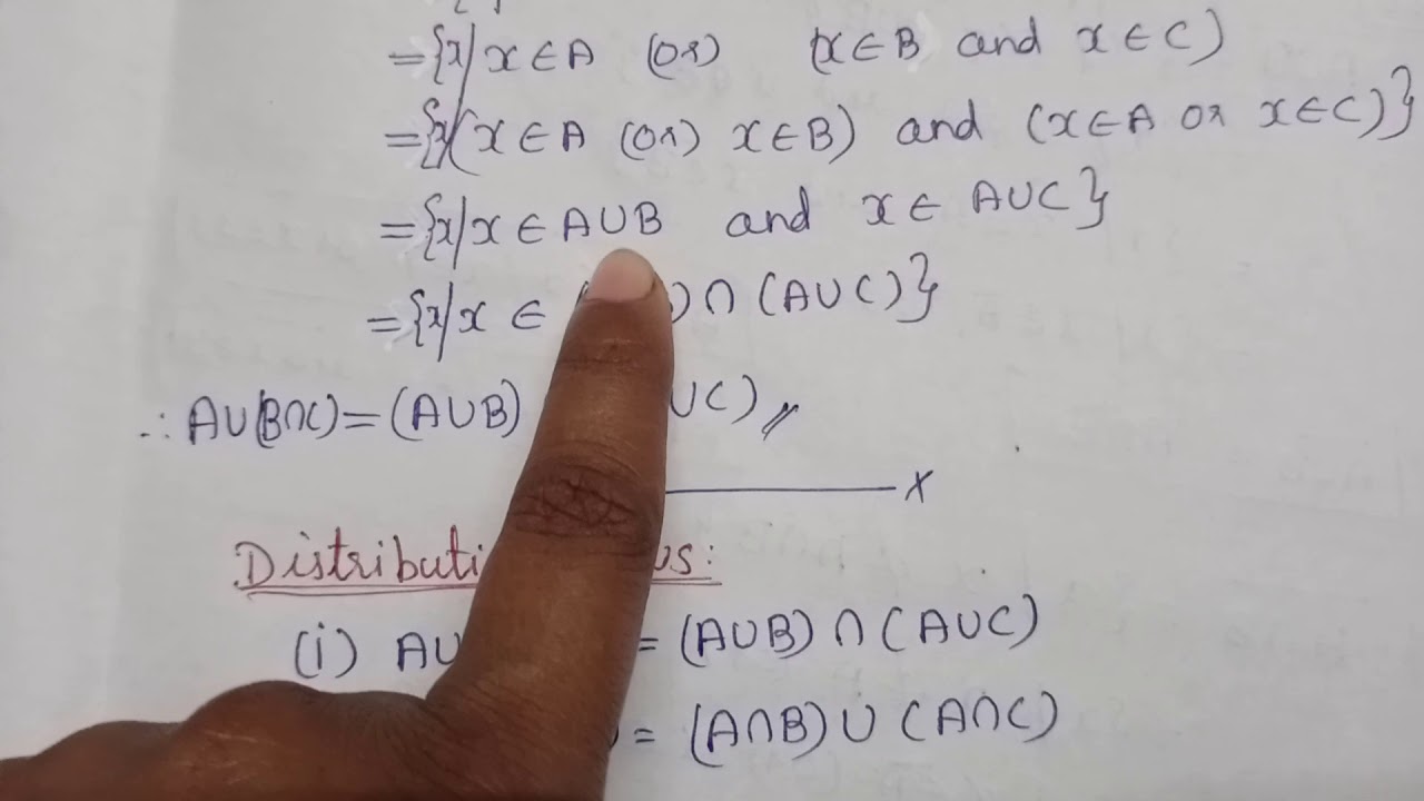 Operation on set-definitions and solved problem s: Discrete mathematics