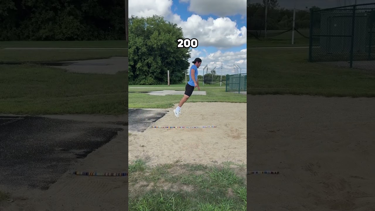 Jumping over 550 bricks?! 🤯 | LEGO Long Jump Challenge 🏃 #Shorts
