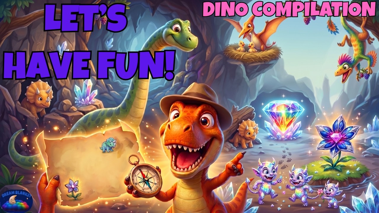 Funny Stories & Brave Rescues! ✨ | 4 Dino Adventures in 1 | Bedtime Story Collection