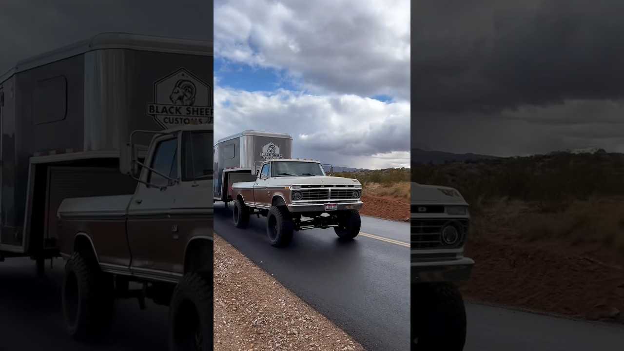 73 Ford вывозит ваш новый грузовик #70s #fordtrucks #classic #dentside #diesel #dieseltrucks