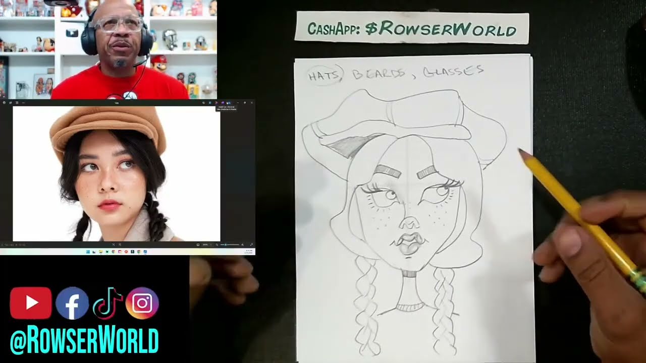 How to Constuct a caricature Face for beginners #caricaturedrawing 